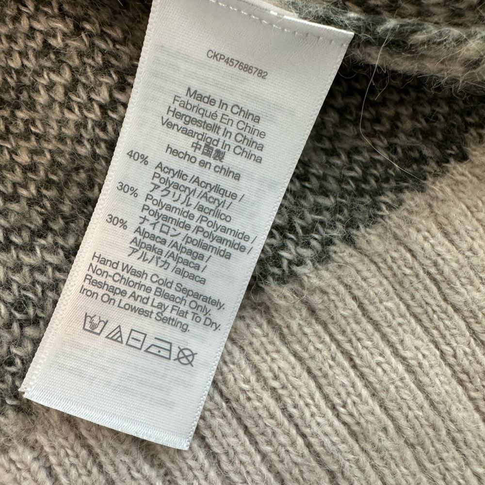 ⭐️Madewell Cream and Black Turtleneck Sweater - Picture 5 of 8